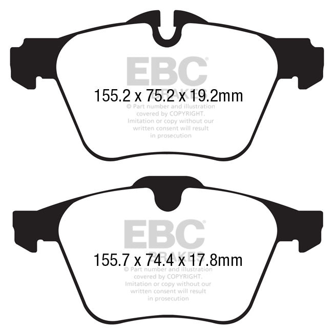 EBC Brakes Yellowstuff 4000 Series Street – DP42188R