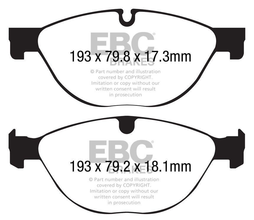 EBC Brakes Yellowstuff 4000 Series Street – DP42190R