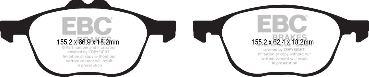 EBC Brakes Bundle Front 300mm BSD Discs with Greenstuff 2000 Pads PD16KF043 - Performance HQ - United Kingdom