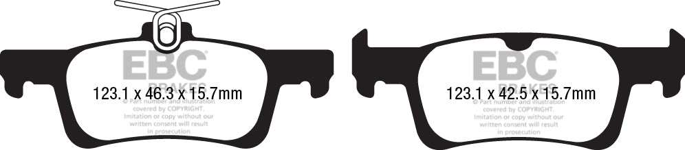 EBC Brakes Greenstuff 2000 Series Sport Brake Pad Set DP22199 - Performance HQ - United Kingdom