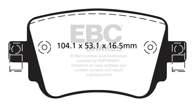 EBC Brakes Bundle – Rear 300mm BSD Discs with Yellowstuff Pads – PD18KR086