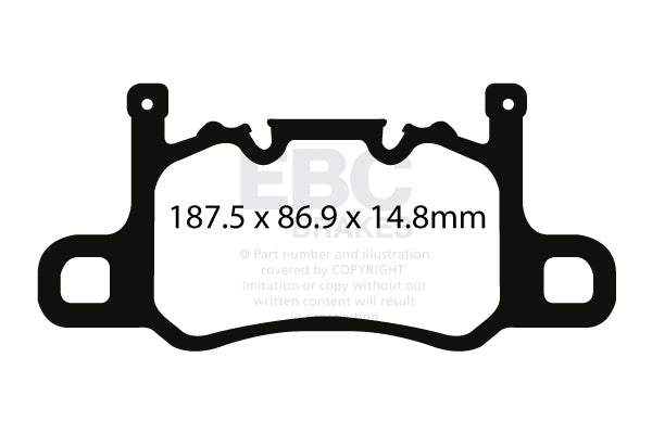 EBC Brakes Ultimax OE Replacement Brake Pad Set – DP817