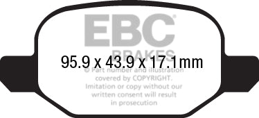 EBC Brakes Ultimax OE Replacement Brake Pad Set – DPX2213