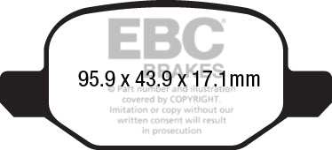 EBC Brakes Greenstuff 2000 Series Sport Brake Pad Set DP22213 - Performance HQ - United Kingdom