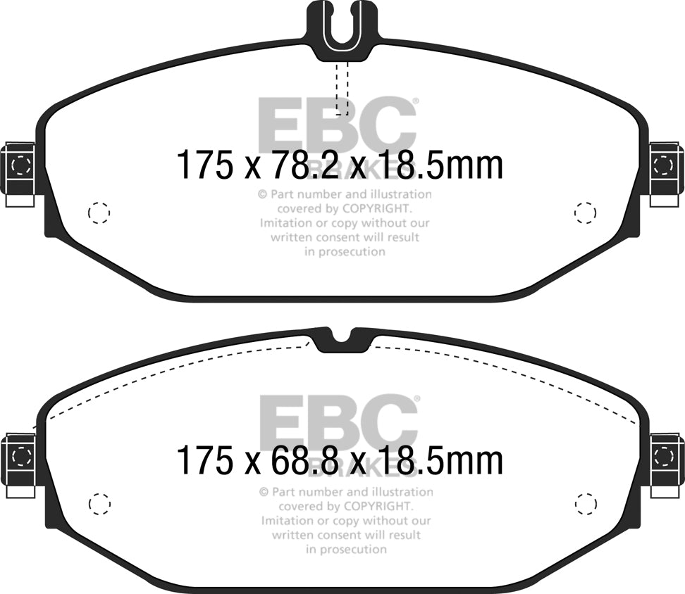 EBC Brakes Ultimax OE Replacement Brake Pad Set – DPX2214