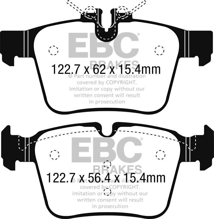 EBC Brakes Greenstuff 2000 Series Sport Brake Pad Set DP22215 - Performance HQ - United Kingdom