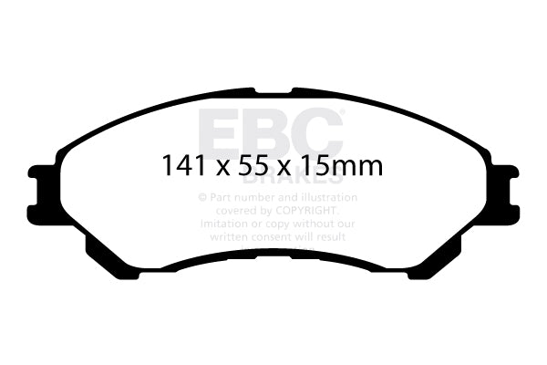 EBC Brakes Ultimax OE Replacement Brake Pad Set – DPX2217