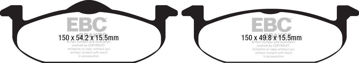 EBC Brakes Ultimax OE Replacement Brake Pad Set – DPX2220