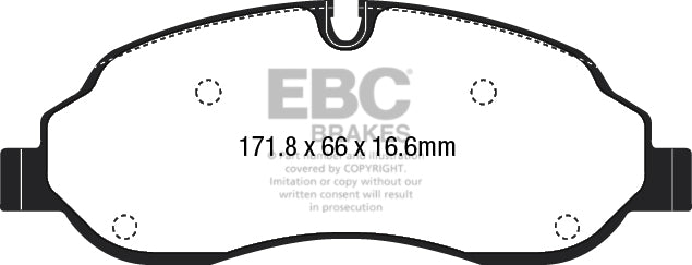 EBC Brakes Ultimax OE Replacement Brake Pad Set – DPX2221