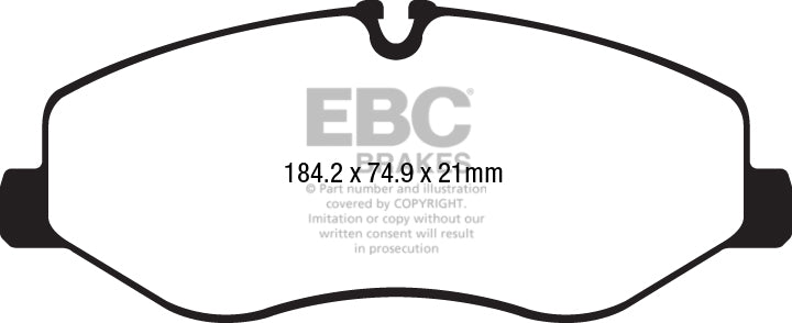 EBC Brakes Ultimax OE Replacement Brake Pad Set – DPX2223