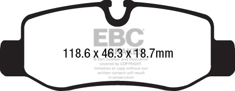 EBC Brakes Ultimax OE Replacement Brake Pad Set – DPX2224