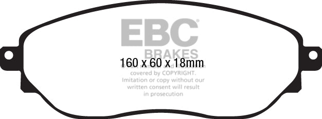 EBC Brakes Ultimax OE Replacement Brake Pad Set – DPX2226
