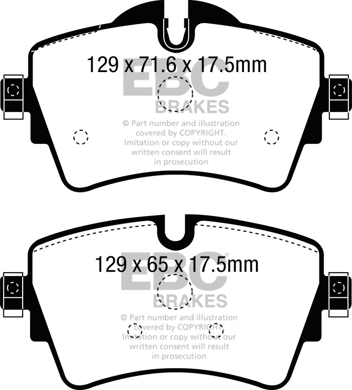 EBC Brakes Ultimax OE Replacement Brake Pad Set – DPX2227