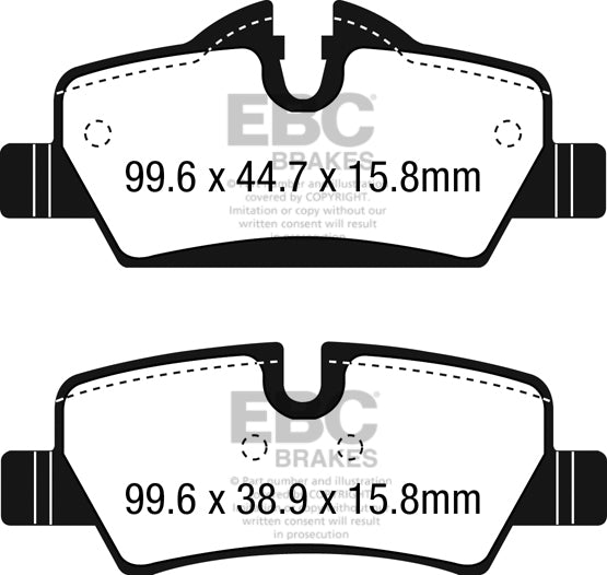 EBC Brakes Ultimax OE Replacement Brake Pad Set – DPX2228