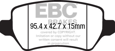 EBC Brakes Ultimax OE Replacement Brake Pad Set – DPX2233