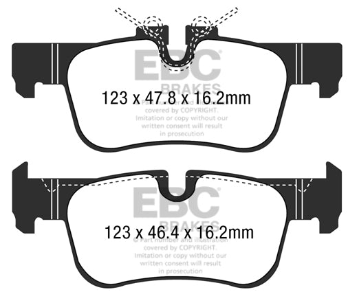 EBC Brakes Ultimax OE Replacement Brake Pad Set – DPX2235