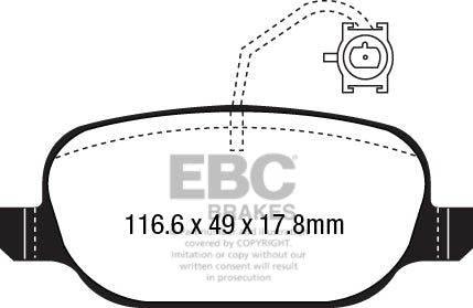 EBC Brakes Yellowstuff 4000 Series Street – DP42236R