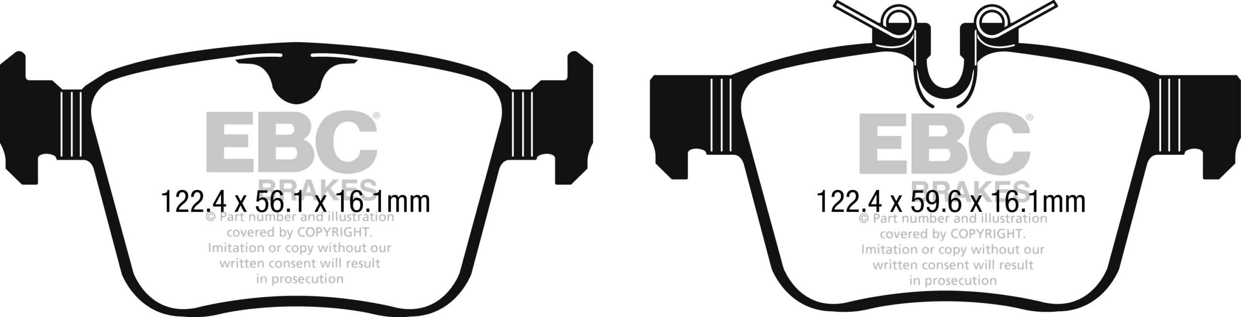 EBC Brakes Ultimax OE Replacement Brake Pad Set DPX2246 - Performance HQ - United Kingdom