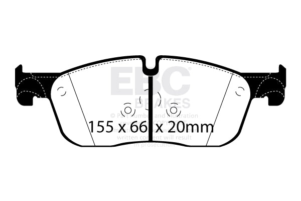 EBC Brakes Yellowstuff 4000 Series Street – DP42255R