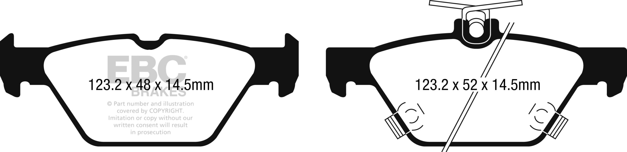 EBC Brakes Ultimax OE Replacement Brake Pad Set – DPX2257