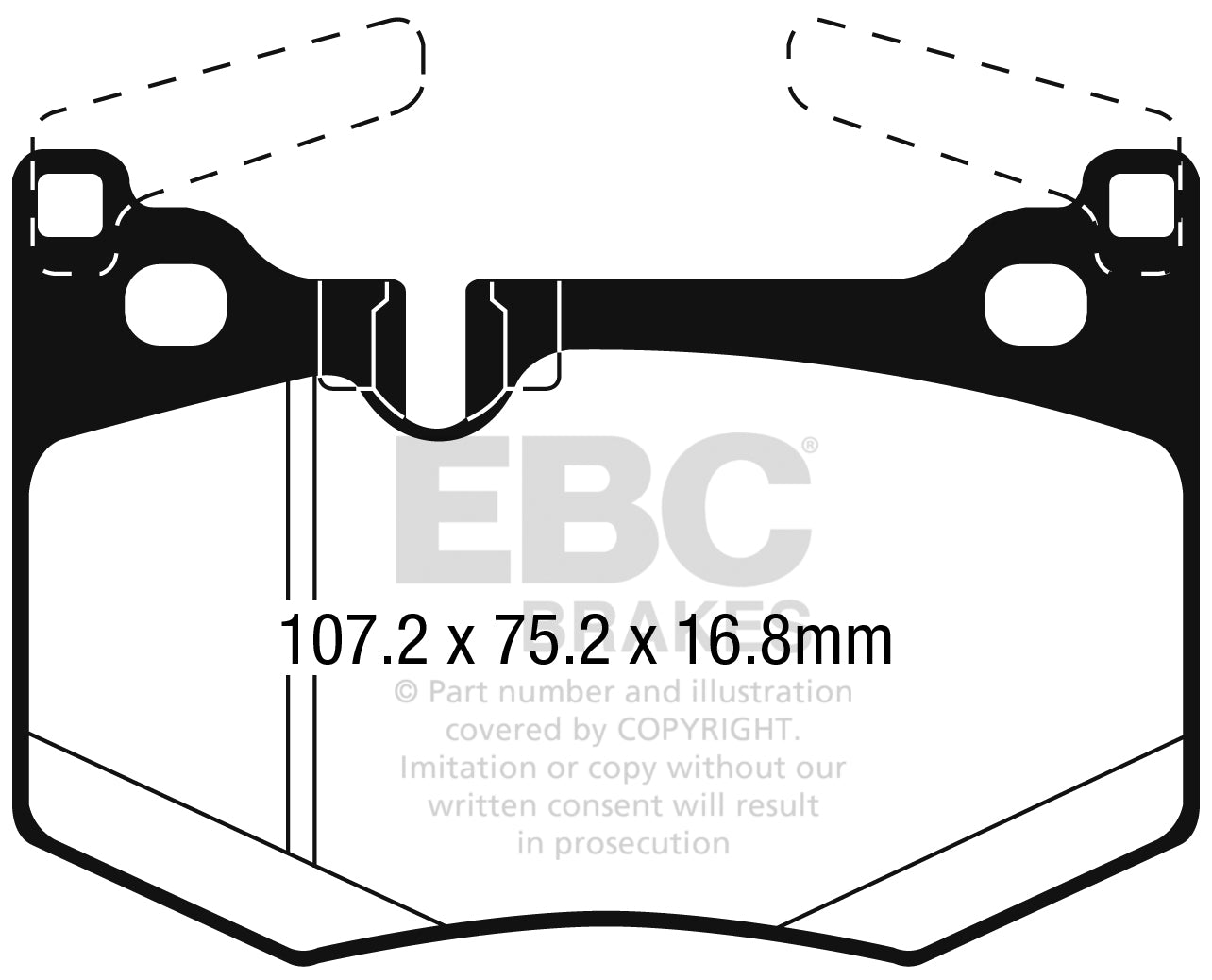 EBC Brakes Yellowstuff 4000 Series Street – DP42258R