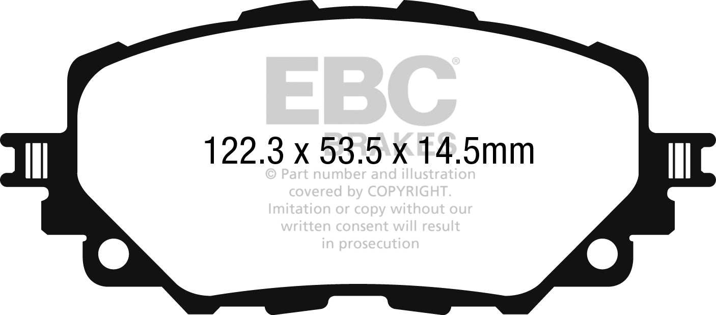 EBC Brakes Greenstuff 2000 Series Sport Brake Pad Set DP22263 - Performance HQ - United Kingdom