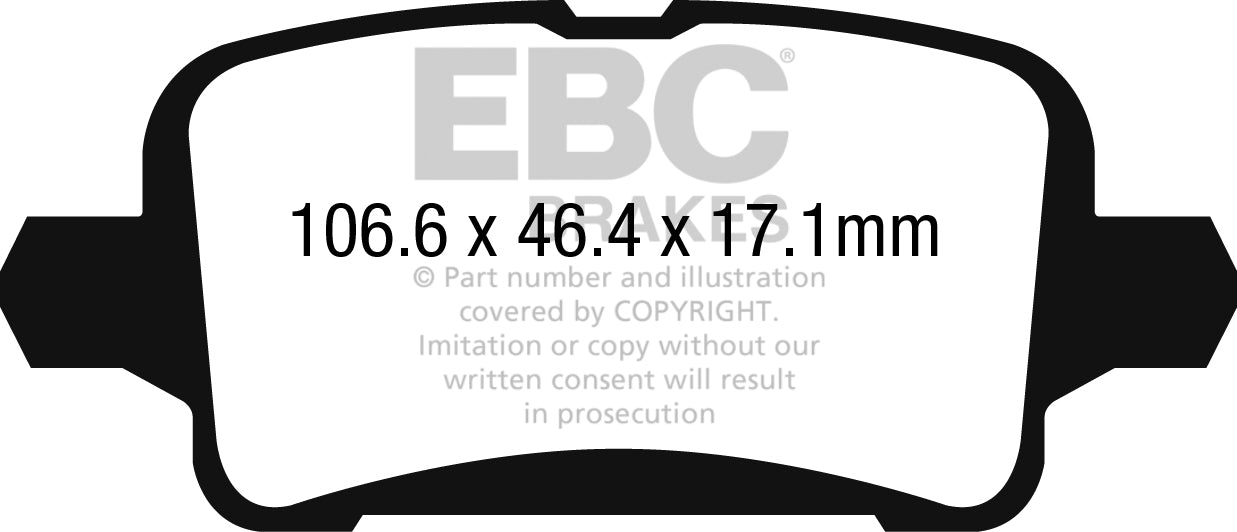 EBC Brakes Ultimax OE Replacement Brake Pad Set – DPX2268
