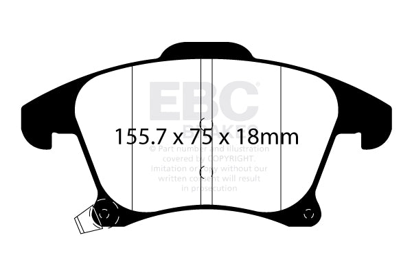 EBC Brakes Yellowstuff 4000 Series Street – DP42268R