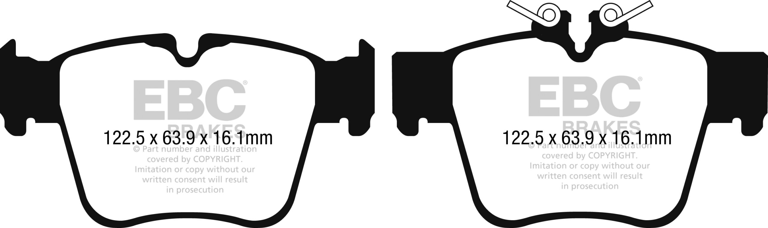 EBC Brakes Ultimax OE Replacement Brake Pad Set – DPX2270
