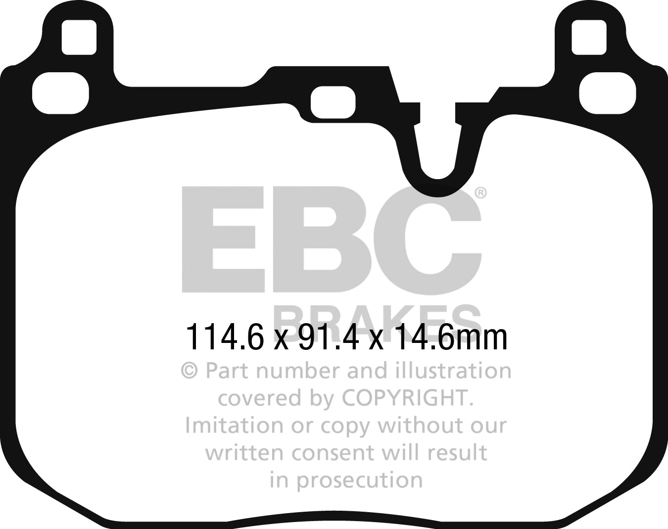 EBC Brakes Ultimax OE Replacement Brake Pad Set – DPX2271