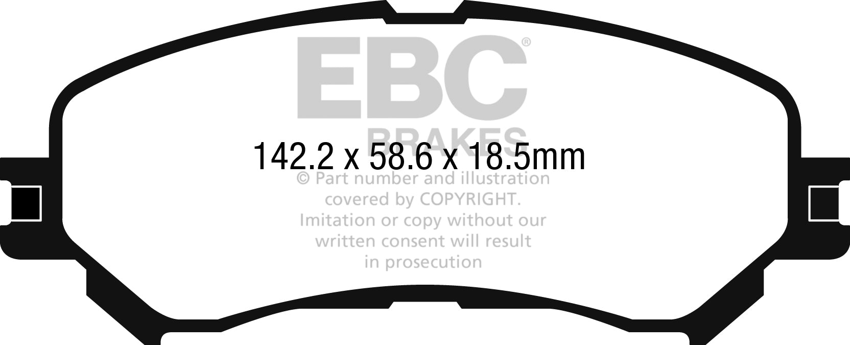 EBC Brakes Yellowstuff 4000 Series Street – DP42272R