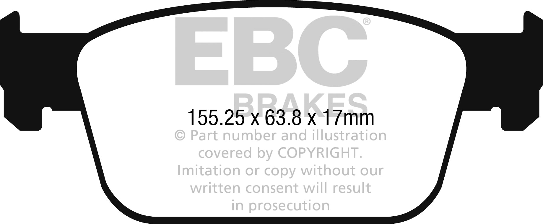 EBC Brakes Ultimax OE Replacement Brake Pad Set – DPX2273