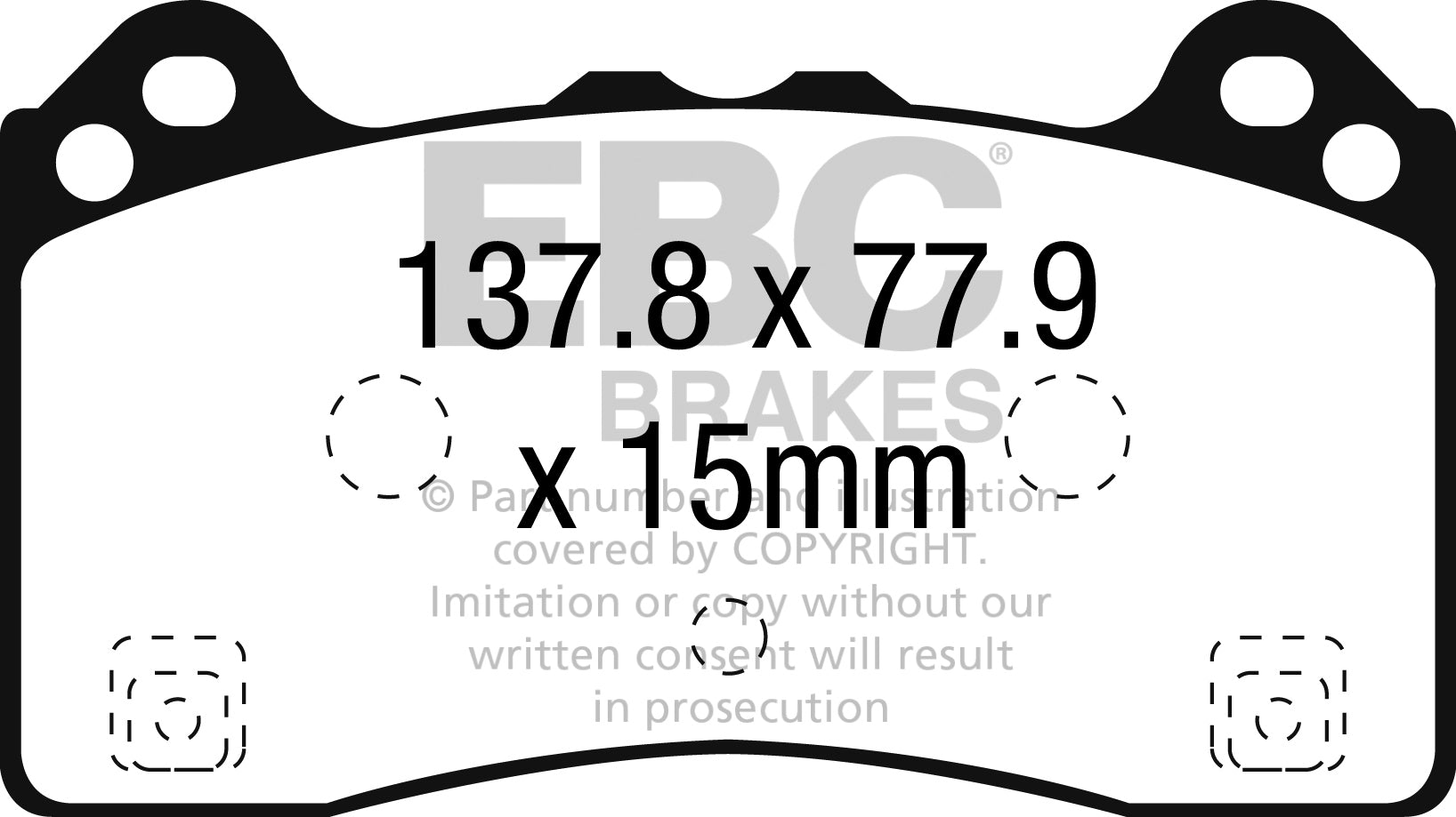 EBC Brakes Bundle – Front 350mm BSD Discs with Bluestuff Pads – PD19KF1344