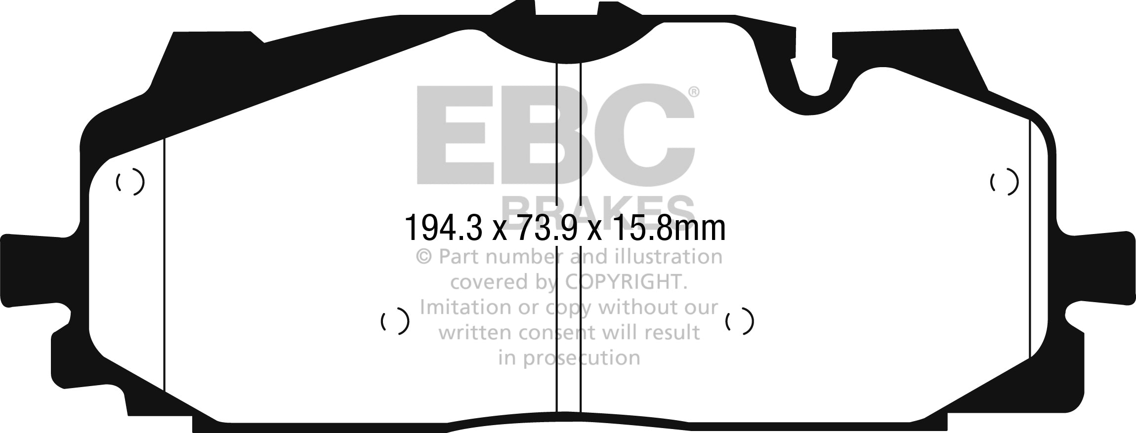 EBC Brakes Yellowstuff 4000 Series Street – DP42274R