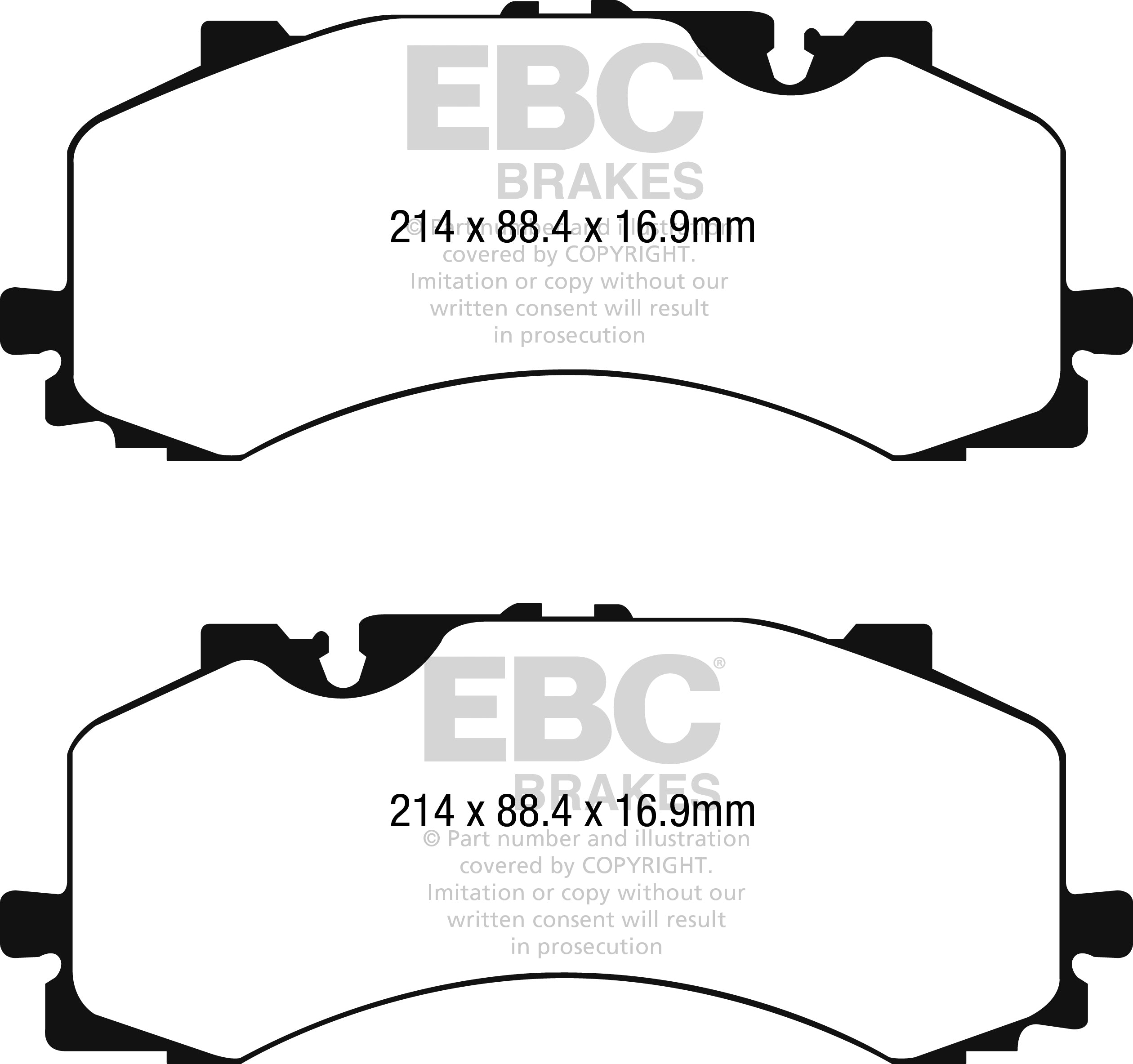 EBC Brakes Yellowstuff 4000 Series Street – DP42279R