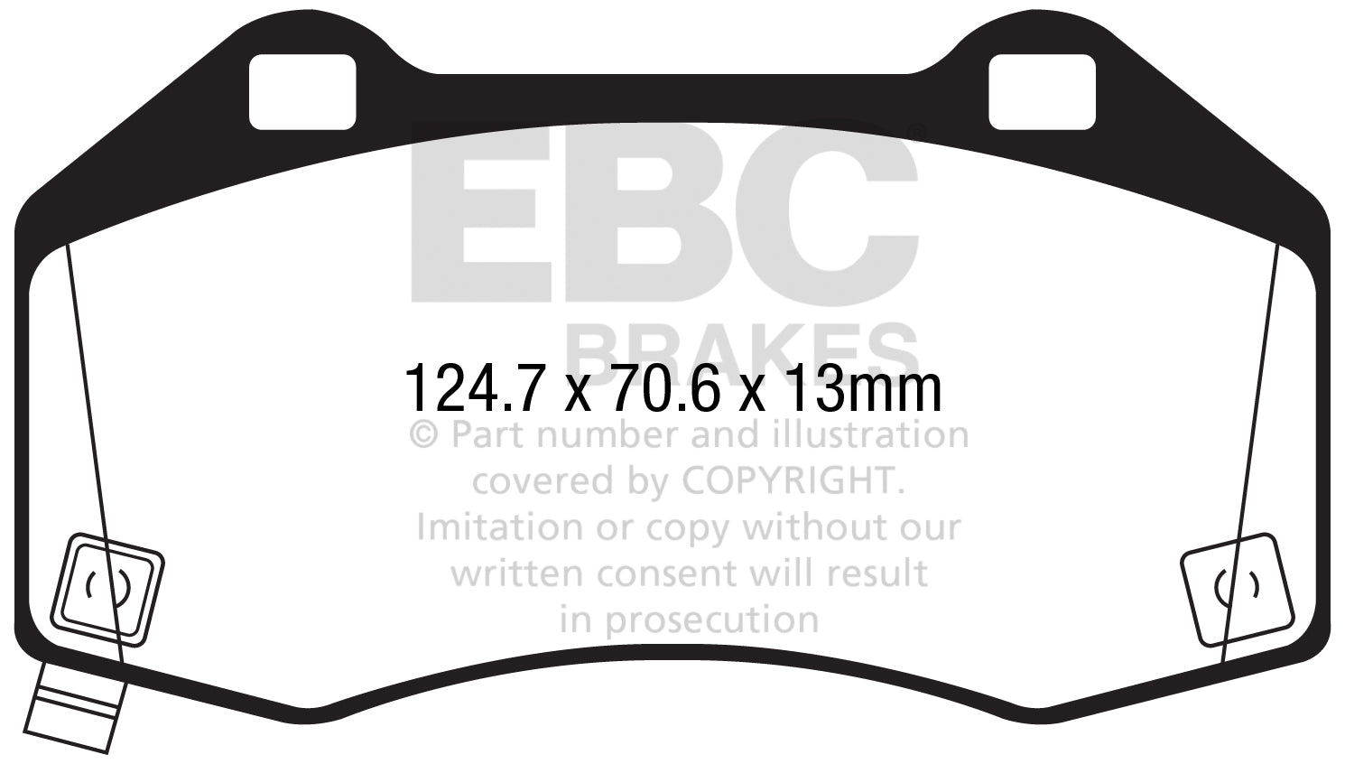 EBC Brakes Ultimax OE Replacement Brake Pad Set – DPX2286