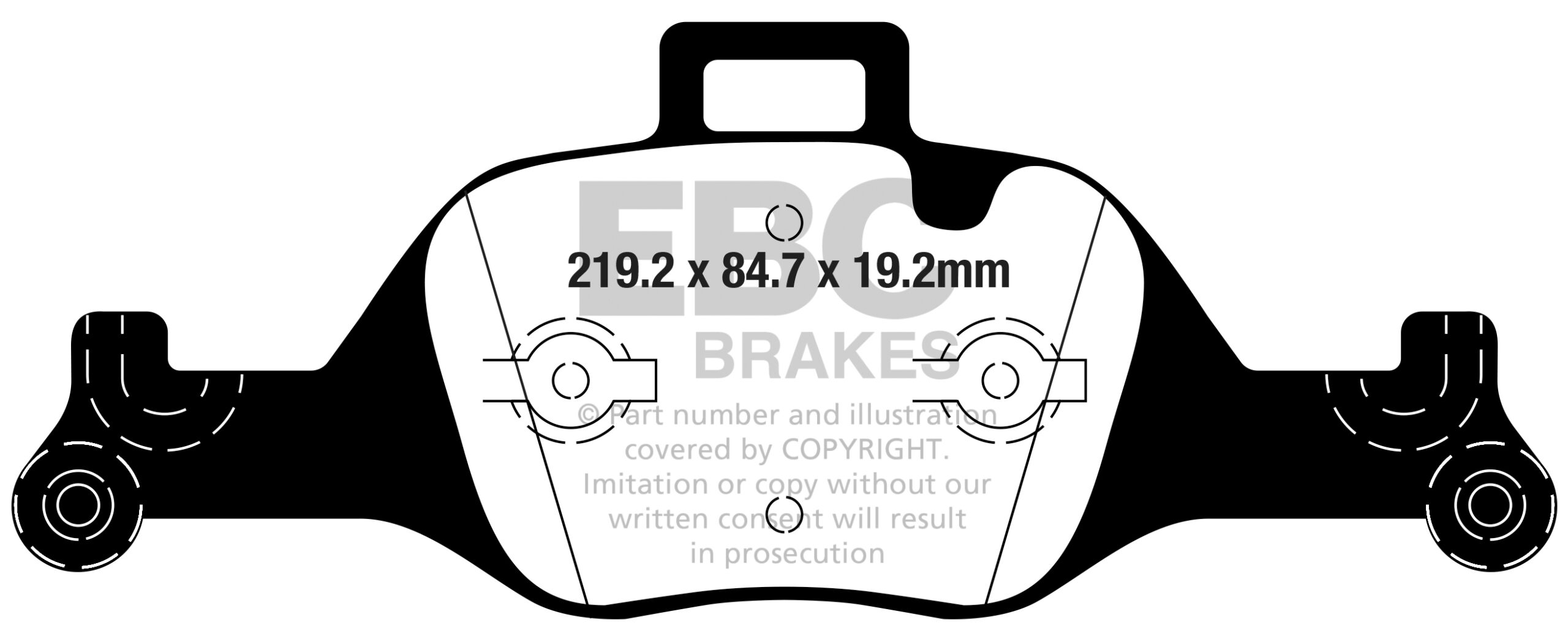 EBC Brakes Ultimax OE Replacement Brake Pad Set – DPX2289