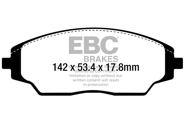 EBC Brakes Ultimax OE Replacement Brake Pad Set – DPX2294