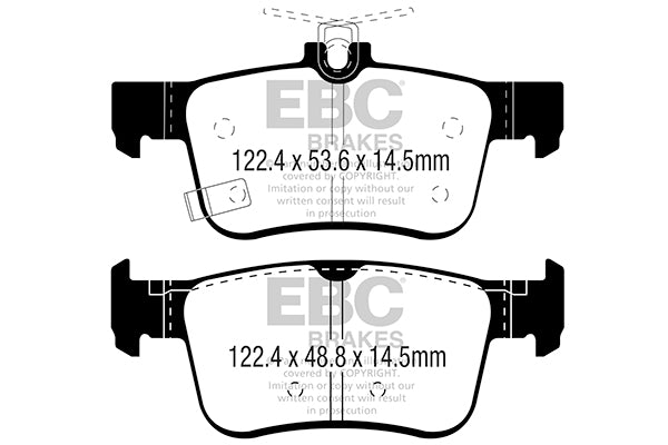 EBC Brakes Ultimax OE Replacement Brake Pad Set – DPX2301
