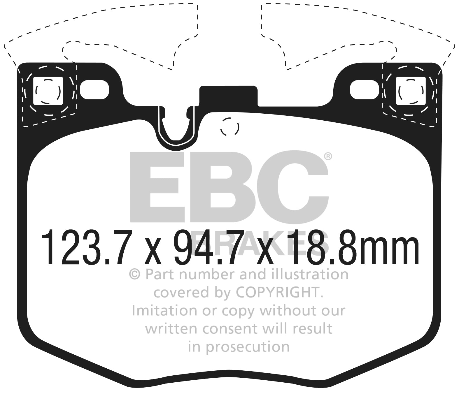 EBC Brakes Ultimax OE Replacement Brake Pad Set – DPX2302