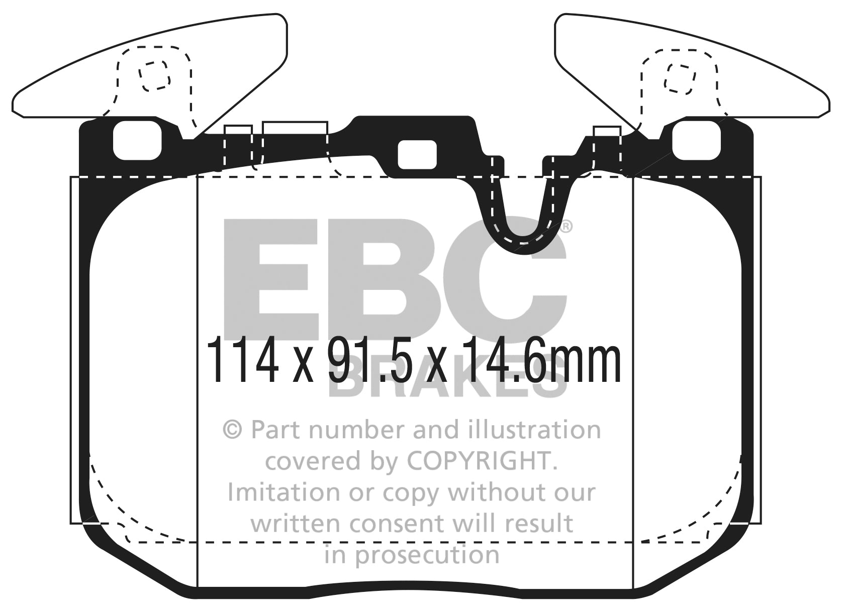 EBC Brakes Yellowstuff 4000 Series Street – DP42303R