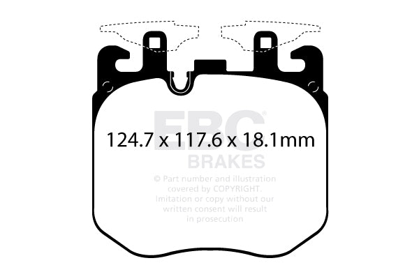 EBC Brakes Yellowstuff 4000 Series Street – DP42304R