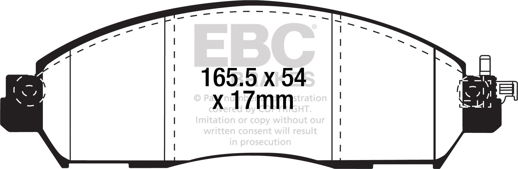 EBC Brakes Ultimax OE Replacement Brake Pad Set – DPX2310