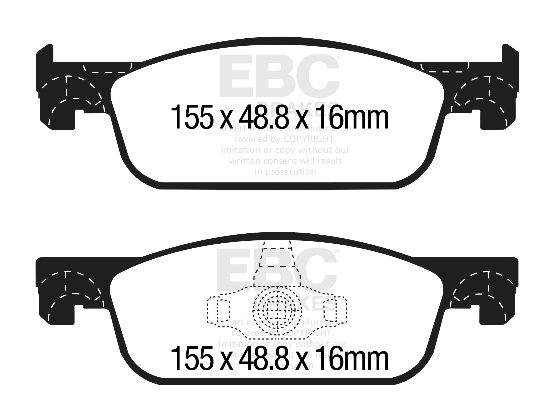 EBC Brakes Ultimax OE Replacement Brake Pad Set – DPX2312