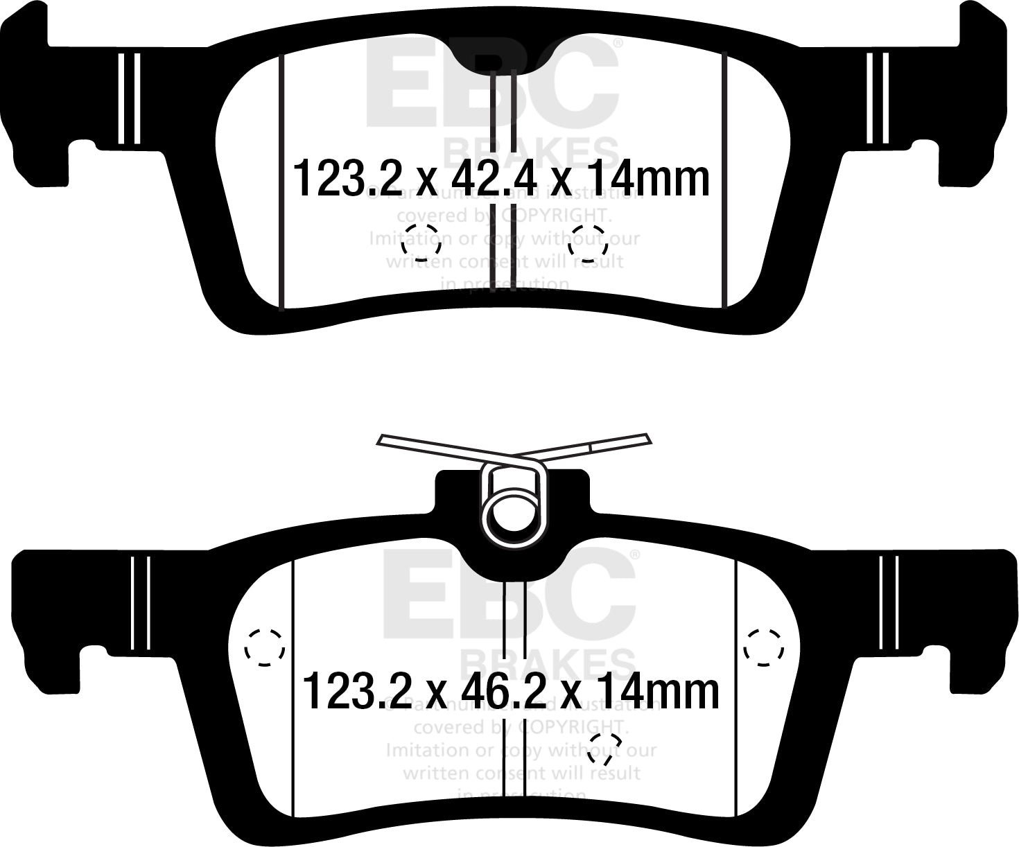 EBC Brakes 256x22mm Front GD Series Sport Discs (Pair) – GD817