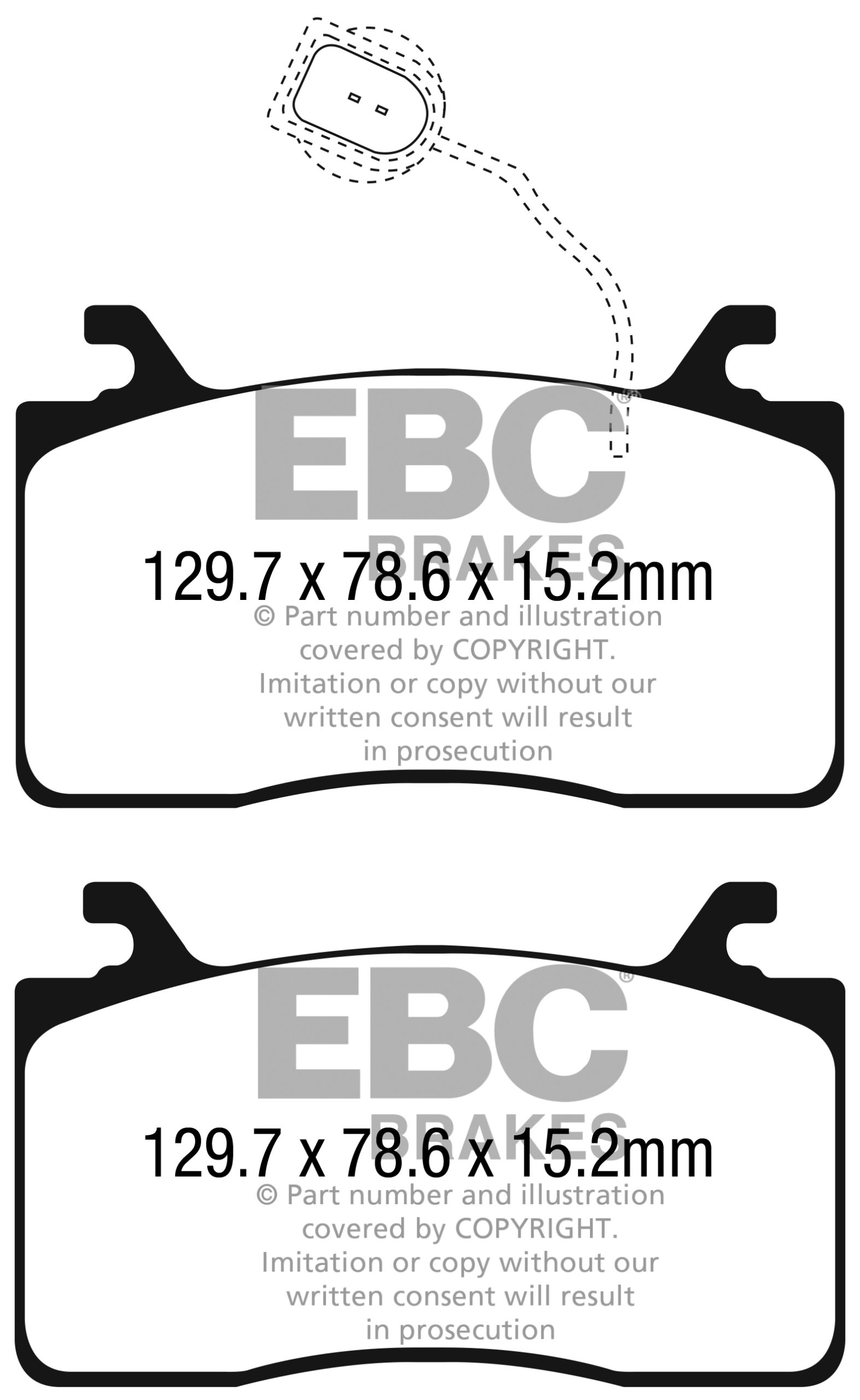 EBC Brakes Ultimax OE Replacement Brake Pad Set – DPX2325