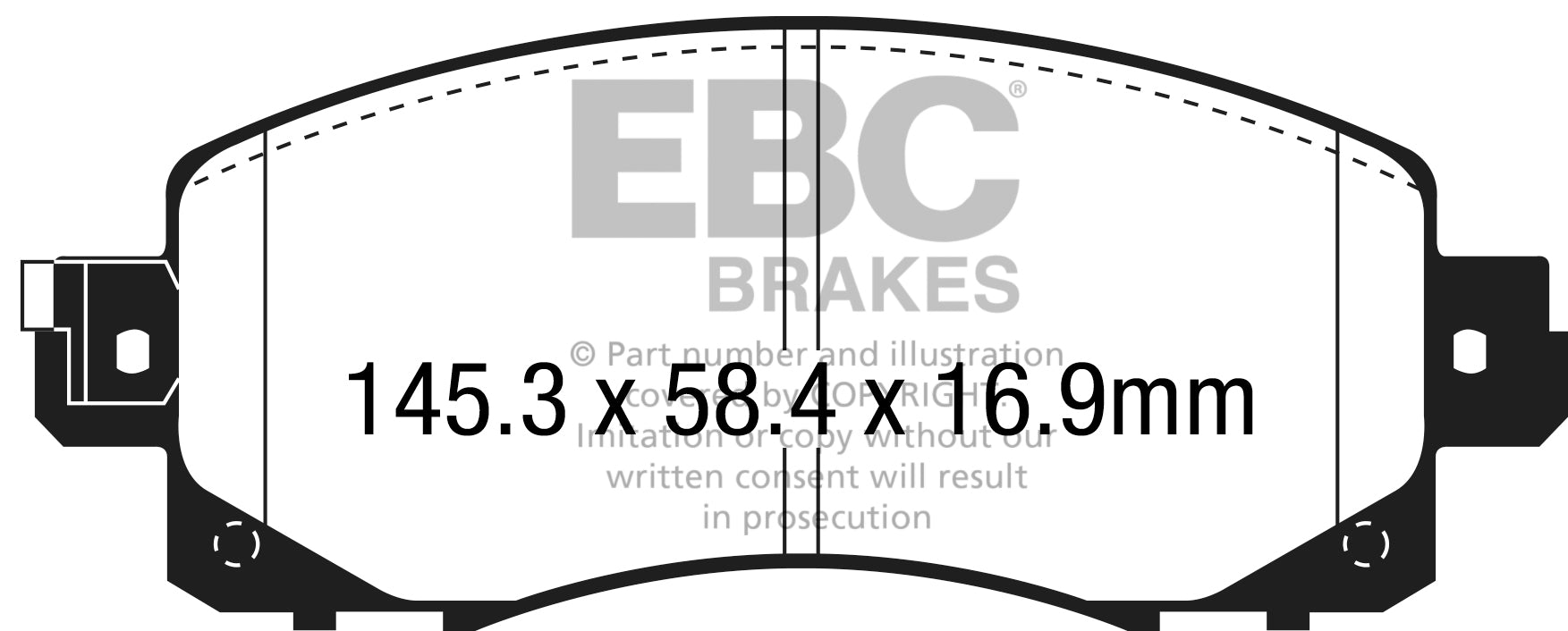EBC Brakes Ultimax OE Replacement Brake Pad Set – DPX2330