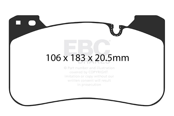 EBC Brakes Ultimax OE Replacement Brake Pad Set – DP817