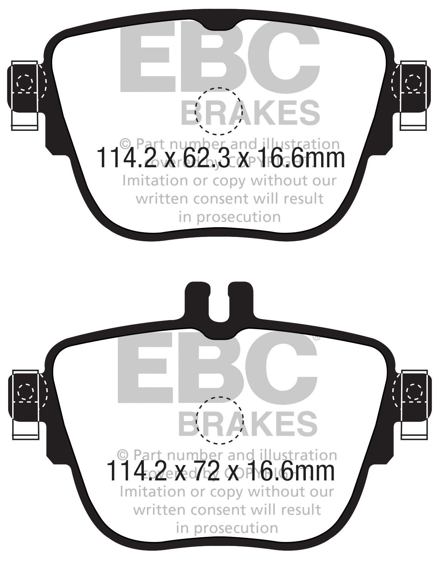 EBC Brakes Yellowstuff 4000 Series Street DP42337R - Performance HQ - United Kingdom