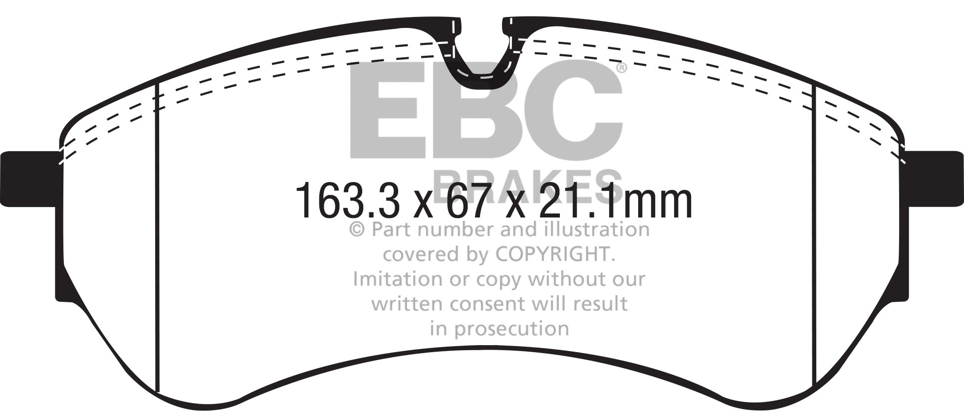 EBC Brakes Ultimax OE Replacement Brake Pad Set – DPX2338